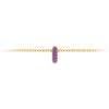 Mini Pavè Amethyst Birthstone Bead Charm