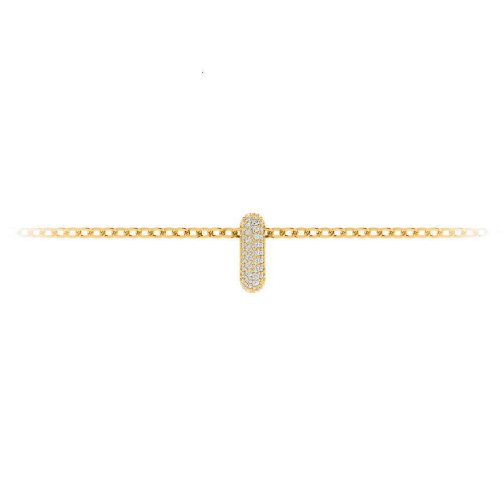 Mini Pavè Lab Diamond Birthstone Bead Charm