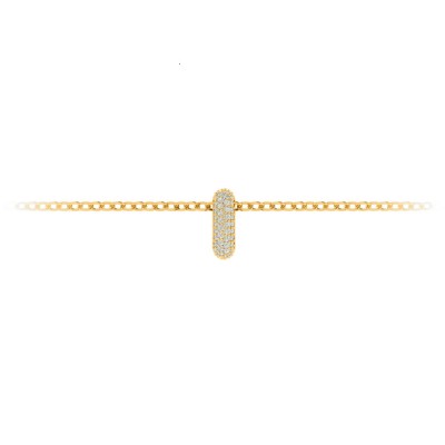 Mini Pavè Moissanite Birthstone Bead Charm