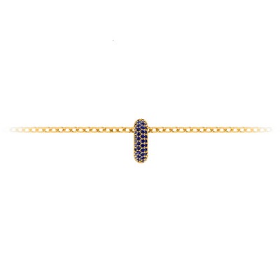 Mini Pavè Sapphire Birthstone Bead Charm