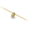 Mini Pavè Aquamarine Birthstone Bead Charm
