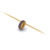 Mini Pavè Sapphire Birthstone Bead Charm