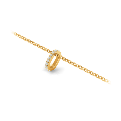 Prong Set Round Lab Diamond Birthstone Bead Charm