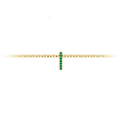 Prong Set Round Emerald Birthstone Bead Charm