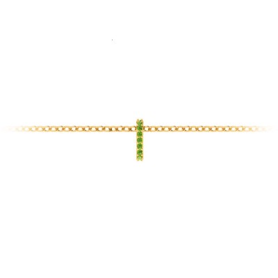 Prong Set Round Peridot Birthstone Bead Charm