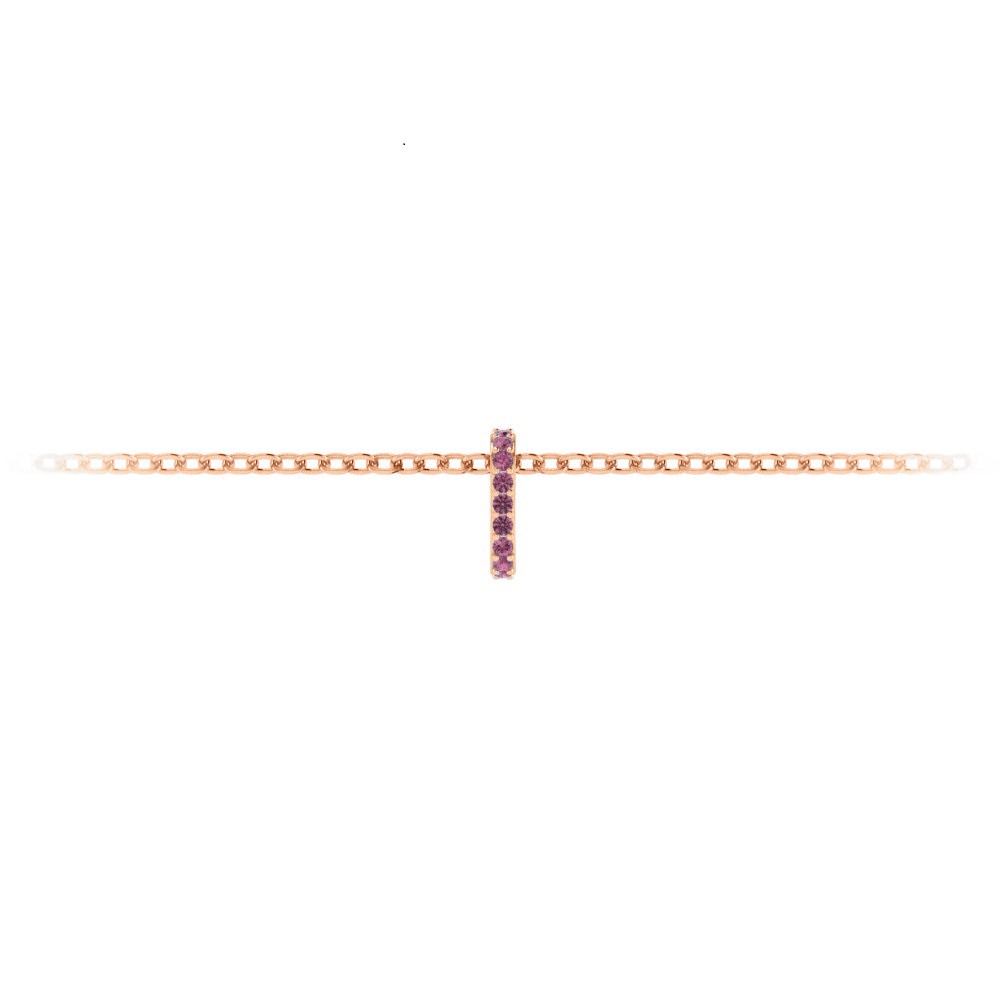 Prong Set Round Tourmaline Birthstone Bead Charm