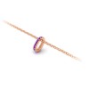 Prong Set Round Amethyst Birthstone Bead Charm