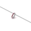 Prong Set Round Ruby Birthstone Bead Charm