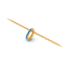 Prong Set Round Topaz Birthstone Bead Charm
