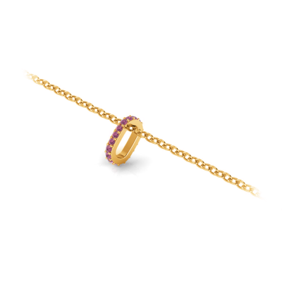 Prong Set Round Tourmaline Birthstone Bead Charm