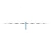 Prong Set Round Aquamarine Birthstone Bead Charm
