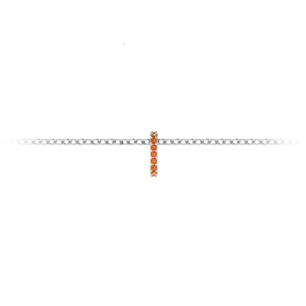 Prong Set Round Garnet Birthstone Bead Charm