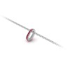 Prong Set Round Ruby Birthstone Bead Charm