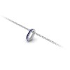 Prong Set Round Sapphire Birthstone Bead Charm