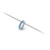 Prong Set Round Topaz Birthstone Bead Charm