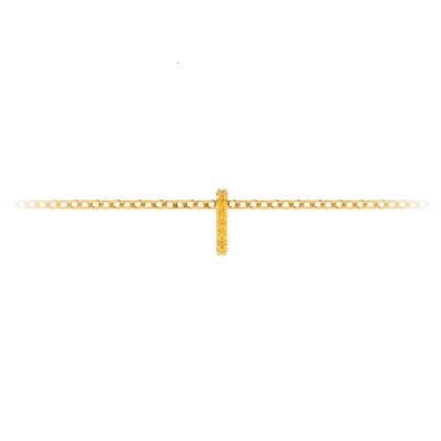 Prong Set Round Citrine Birthstone Bead Charm