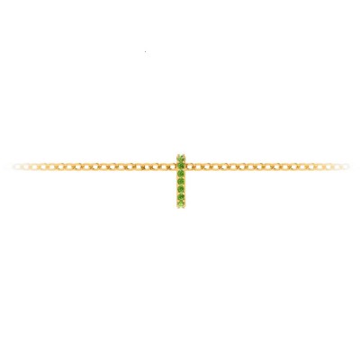 Prong Set Round Peridot Birthstone Bead Charm