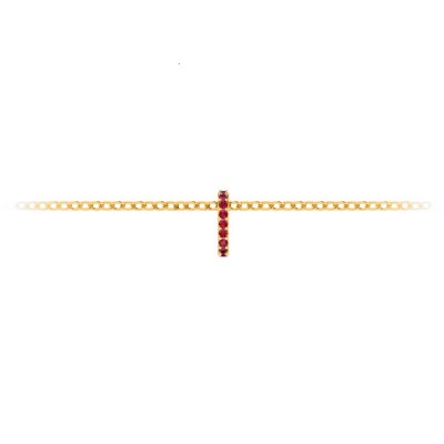 Prong Set Round Ruby Birthstone Bead Charm