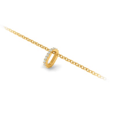 Prong Set Round Moissanite Birthstone Bead Charm