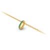 Prong Set Round Emerald Birthstone Bead Charm