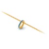 Prong Set Round Topaz Birthstone Bead Charm