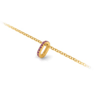 Prong Set Round Tourmaline Birthstone Bead Charm