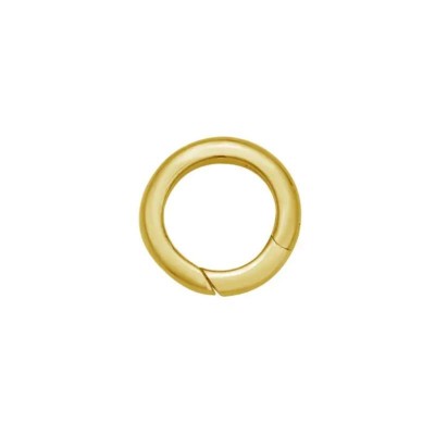 14k Gold Medium Round Charm Clasp