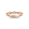 Alternating Five Diamond Ring
