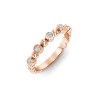 Alternating Five Diamond Ring