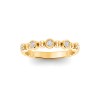 Alternating Five Diamond Ring