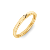 Cross Stamped Stackable Ring