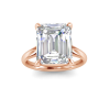 5 Ct Emerald CZ Engagement Ring