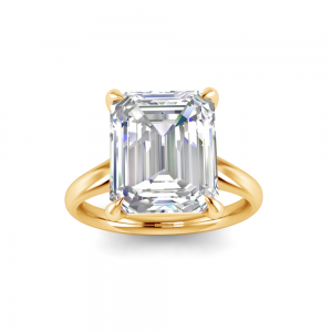 2.5 Ct Emerald Lab Diamond Engagement Ring