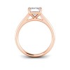 2 Ct Emerald CZ Comfort Fit Solitaire Engagement Ring