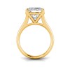 2 Ct Princess Lab Diamond Comfort Fit Solitaire Engagement Ring