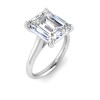 5 Ct Emerald CZ Engagement Ring