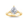 3.5 Ct Pear Moissanite Comfort Fit Solitaire Engagement Ring
