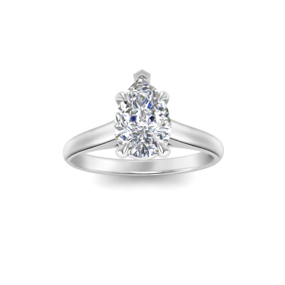 2 Ct Pear CZ Engagement Ring