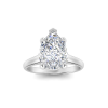 3 Ct Pear Moissanite Engagement Ring