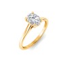1.5 Ct Oval CZ Comfort Fit Solitaire Engagement Ring