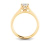 1.5 Ct Oval CZ Comfort Fit Solitaire Engagement Ring