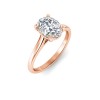 2 Ct Oval Lab Diamond Comfort Fit Solitaire Engagement Ring