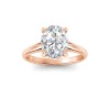 3 Ct Oval Moissanite Comfort Fit Solitaire Engagement Ring