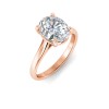3 Ct Oval Moissanite Comfort Fit Solitaire Engagement Ring
