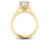 3 Ct Oval Lab Diamond Comfort Fit Solitaire Engagement Ring