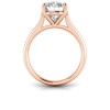 4 Ct Oval CZ Comfort Fit Solitaire Engagement Ring