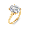 5 Ct Oval Moissanite Comfort Fit Solitaire Engagement Ring