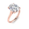 5 Ct Oval Moissanite Engagement Ring
