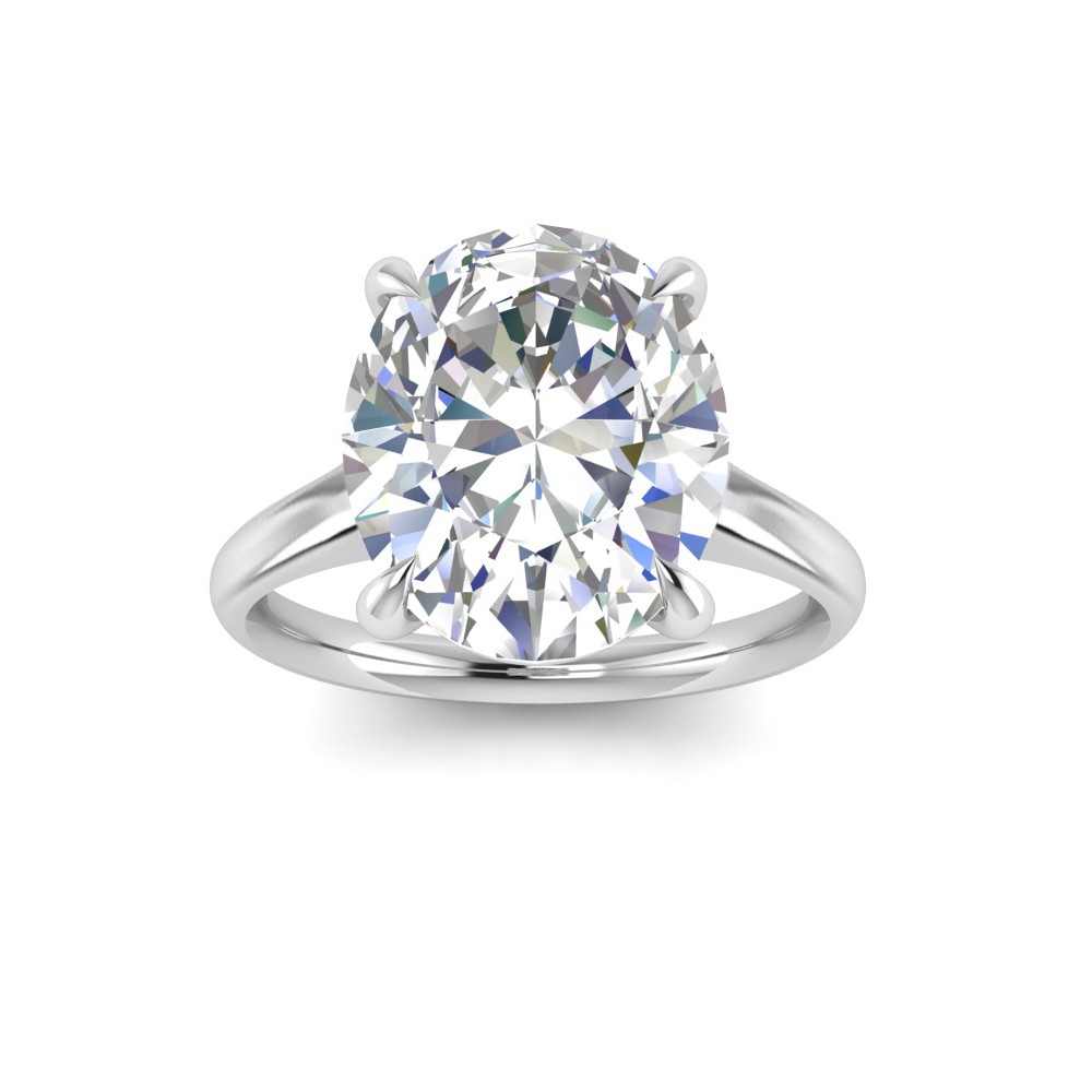 5 Ct Oval CZ Engagement Ring
