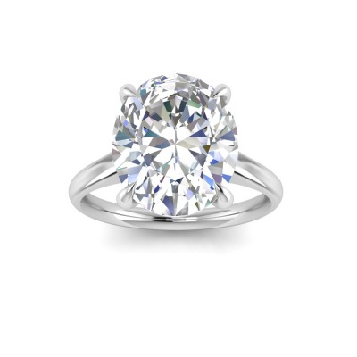 5 Ct Oval Moissanite Engagement Ring